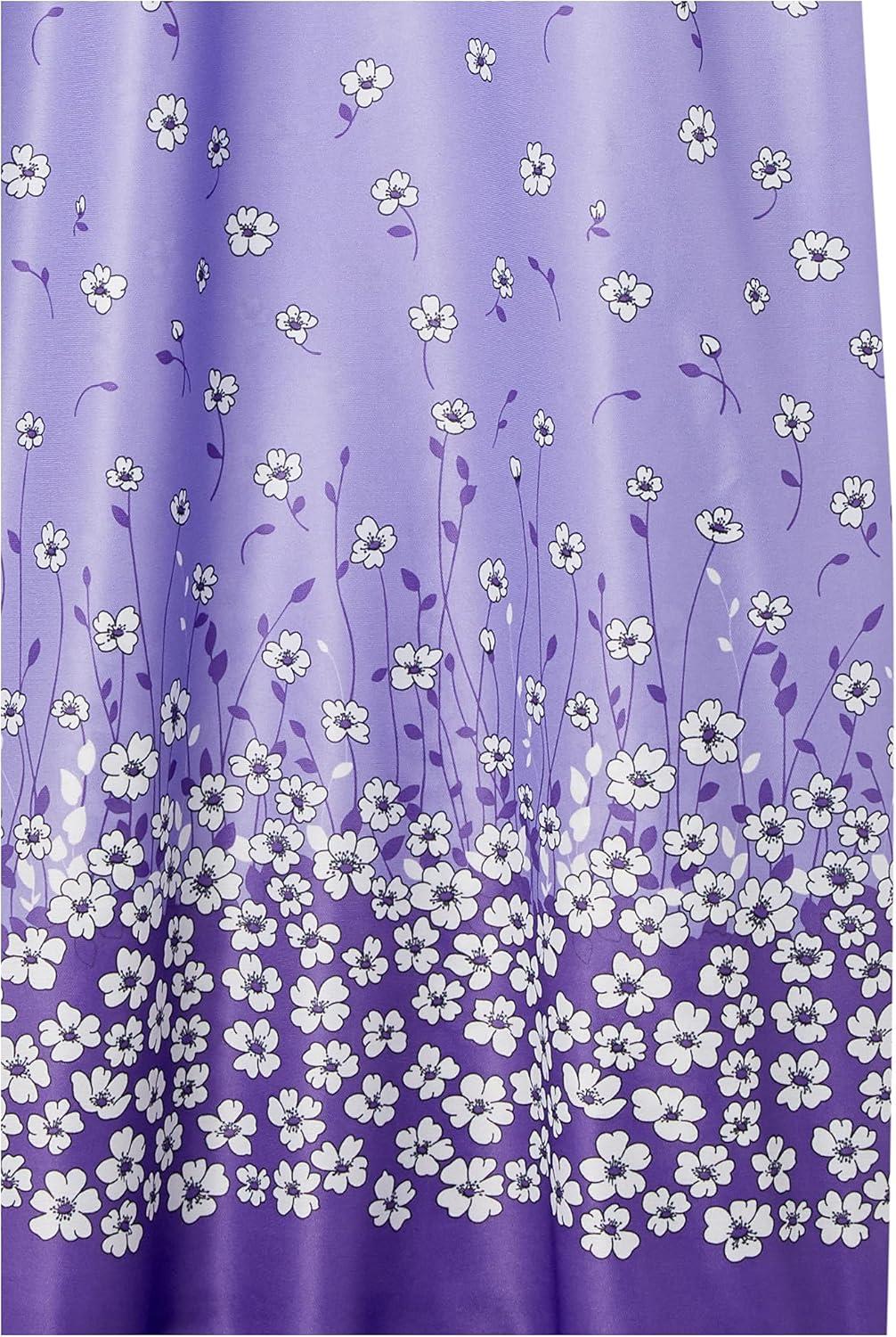 imageAmeriMark Casual Womens Patio Muumuu House Dress Loose Comfortable Short Sleeve Sun Dress Lounger Gown Sleepwear for LadiesLilac Floral Border