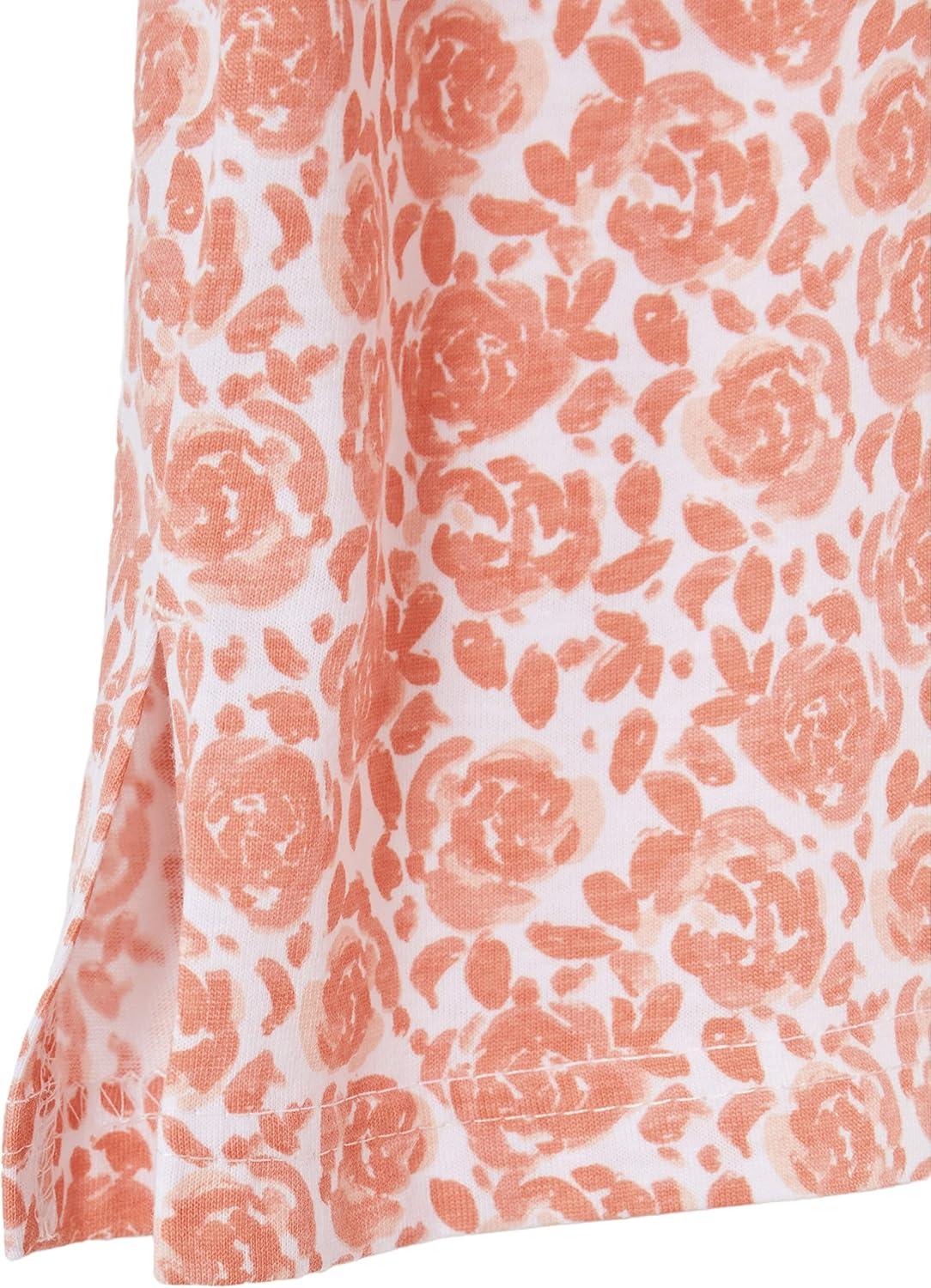 imageAmeriMark Print Knit PJ Sleepwear Two Piece Pajama Short Set for WomenRosette