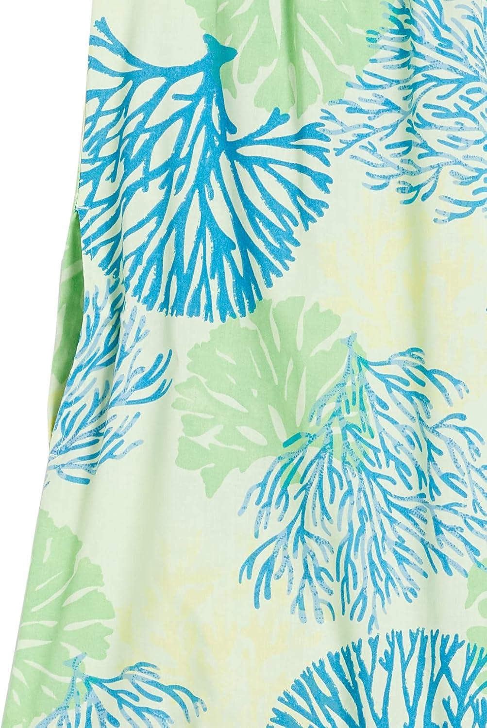 imageAmeriMark Womens Breezy Casual Sundress Beach Coverup Sleeveless with Side PocketCoral Reef