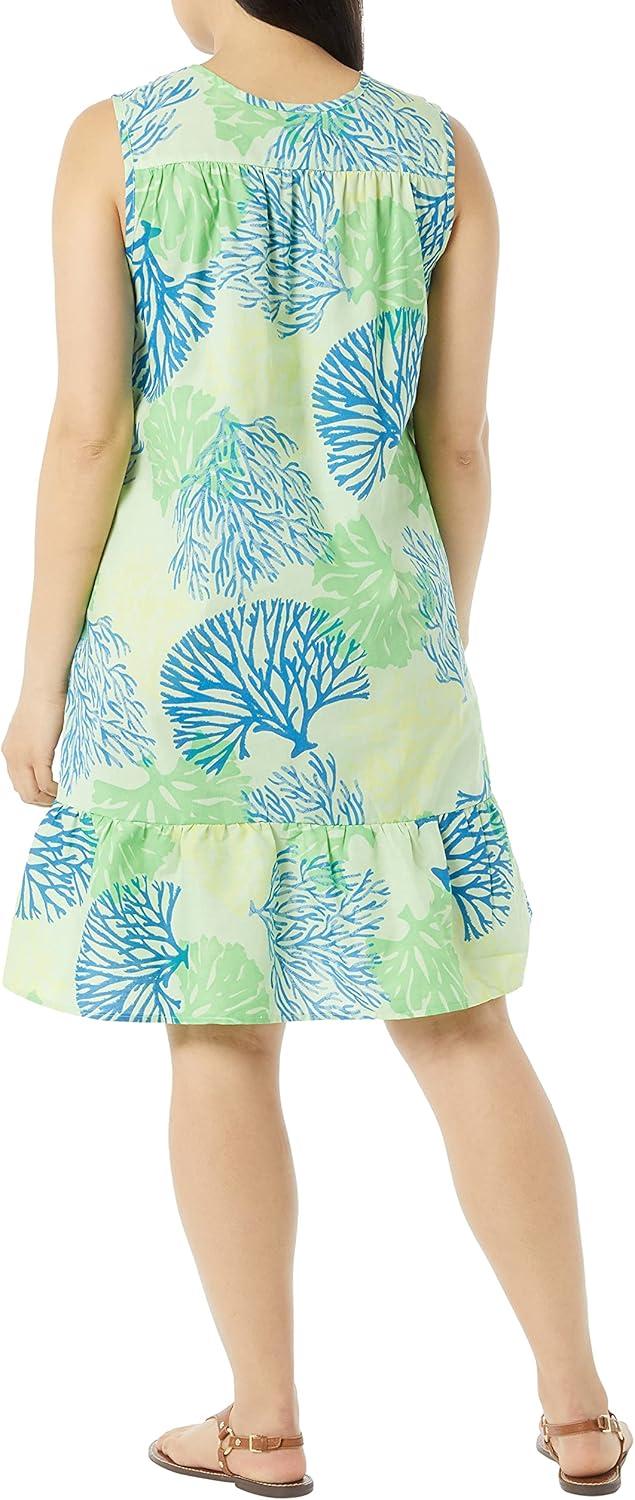 imageAmeriMark Womens Breezy Casual Sundress Beach Coverup Sleeveless with Side PocketCoral Reef