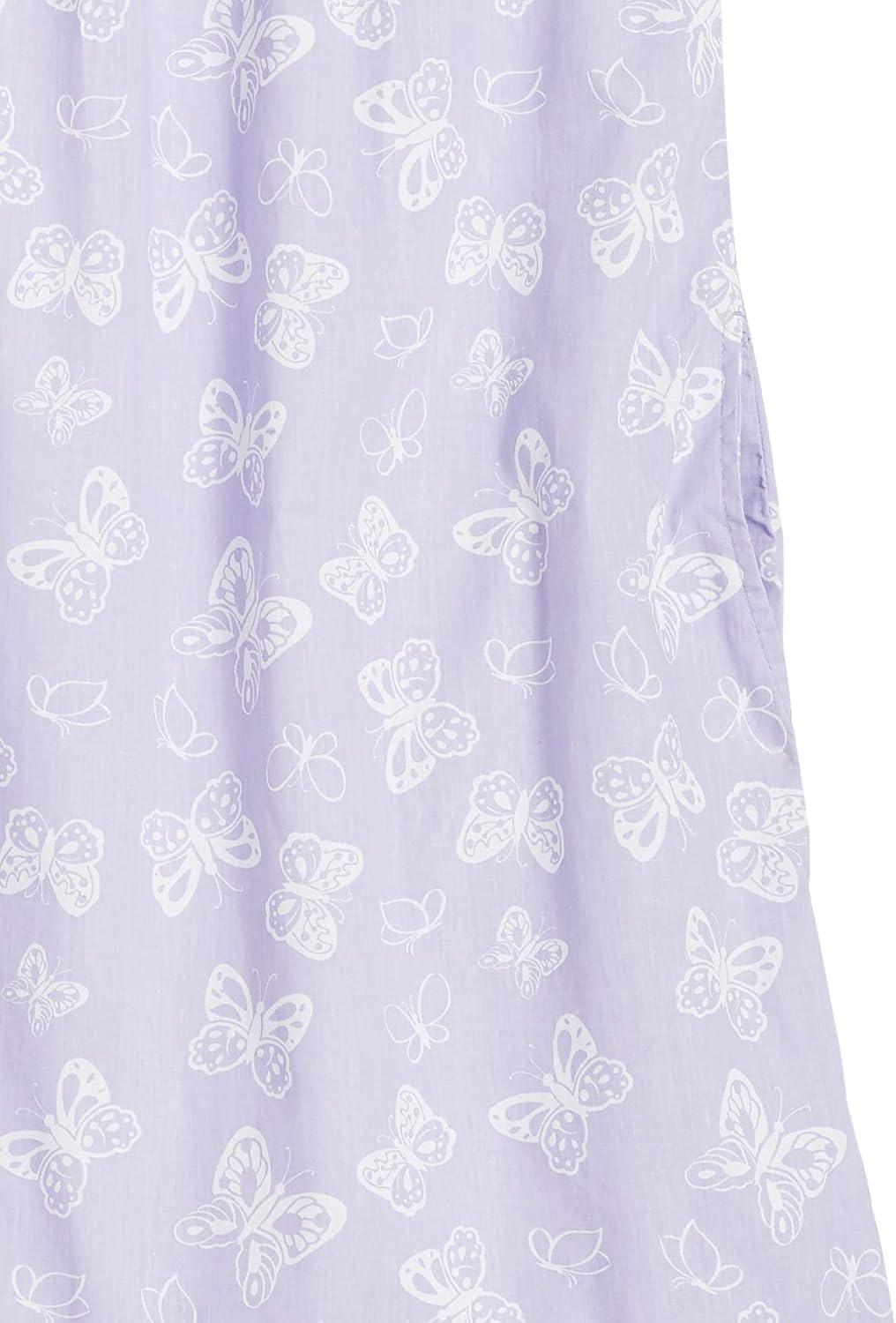 imageAmeriMark Womens Breezy Casual Sundress Beach Coverup Sleeveless with Side PocketLavender Butterfly