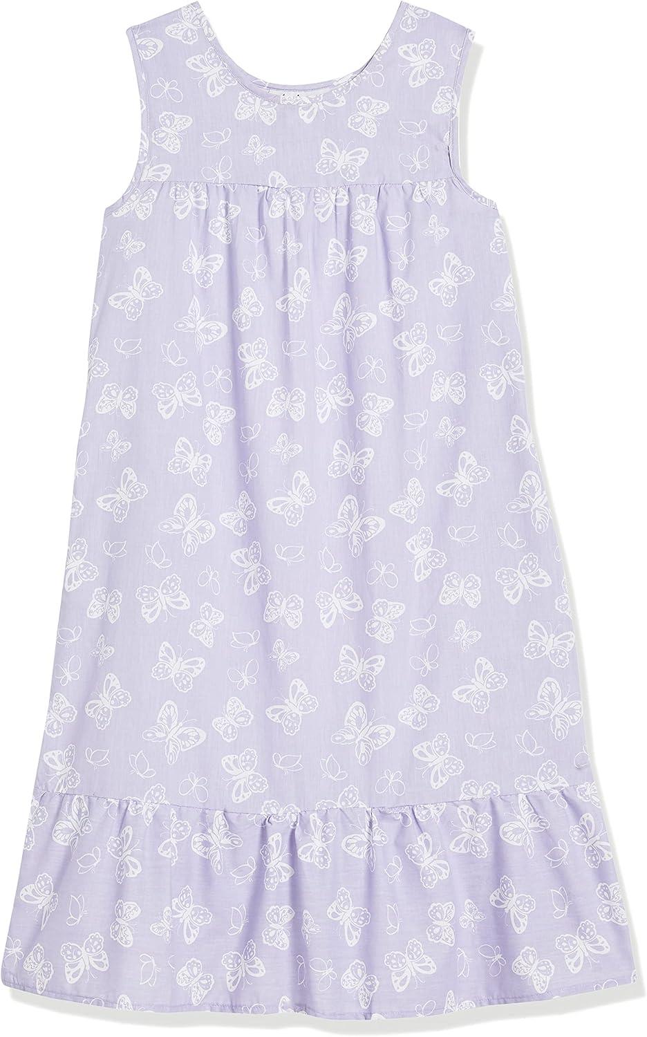 imageAmeriMark Womens Breezy Casual Sundress Beach Coverup Sleeveless with Side PocketLavender Butterfly