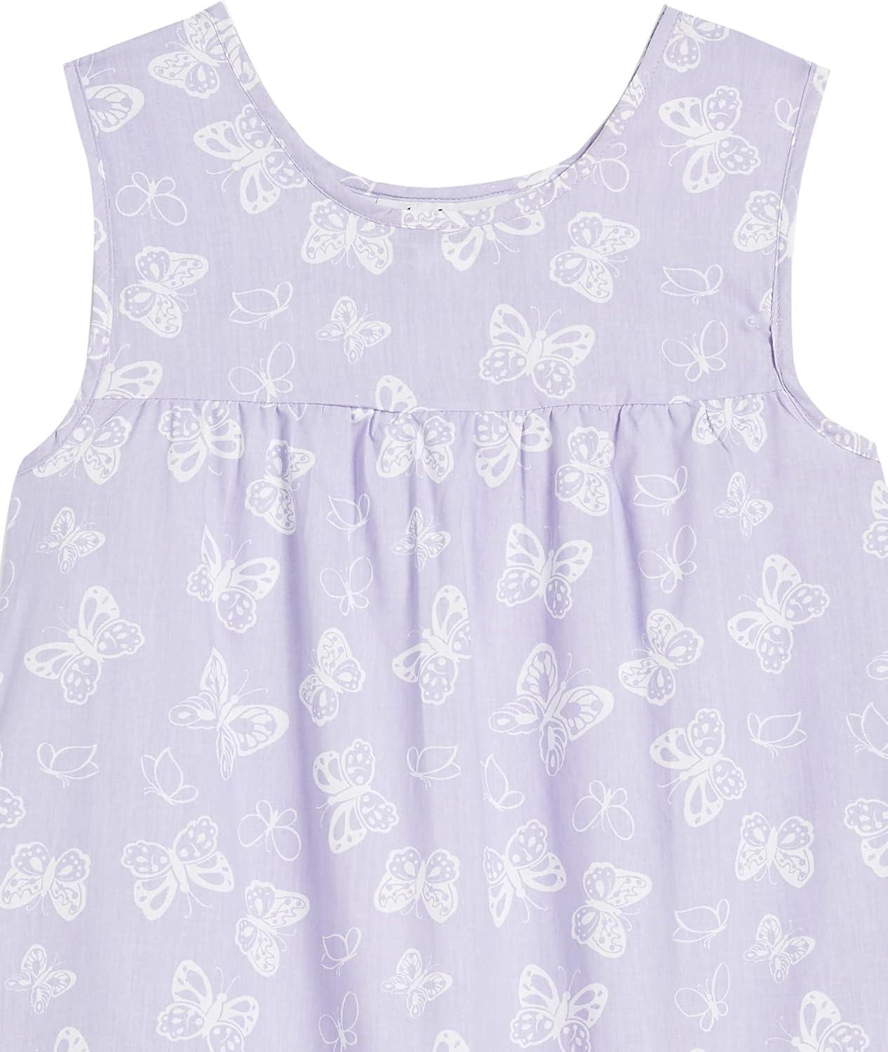 imageAmeriMark Womens Breezy Casual Sundress Beach Coverup Sleeveless with Side PocketLavender Butterfly