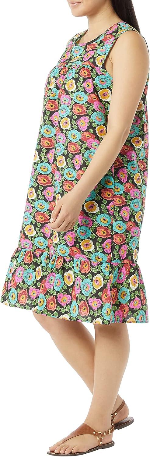 imageAmeriMark Womens Breezy Casual Sundress Beach Coverup Sleeveless with Side PocketMidnight Flower