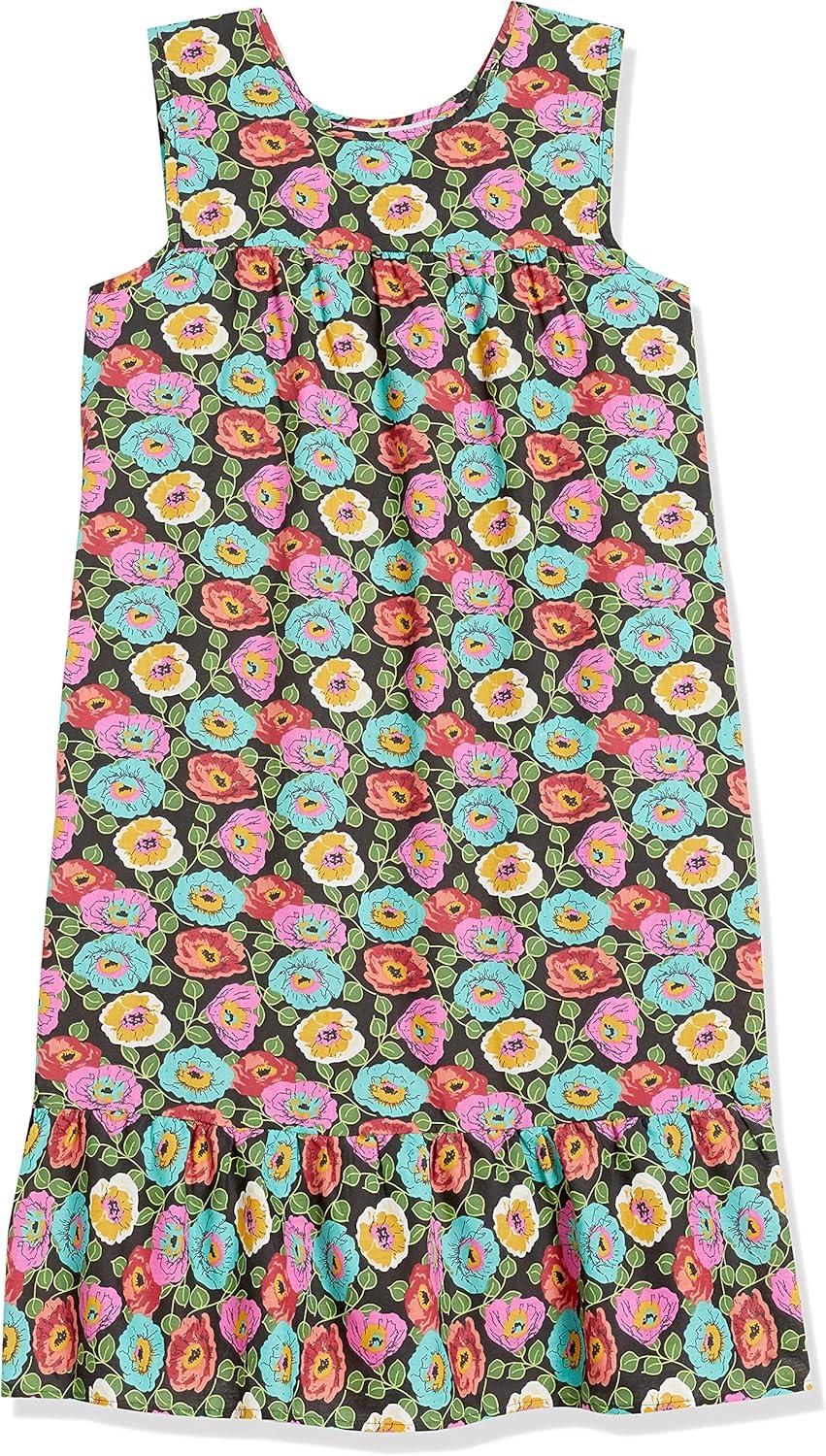 imageAmeriMark Womens Breezy Casual Sundress Beach Coverup Sleeveless with Side PocketMidnight Flower