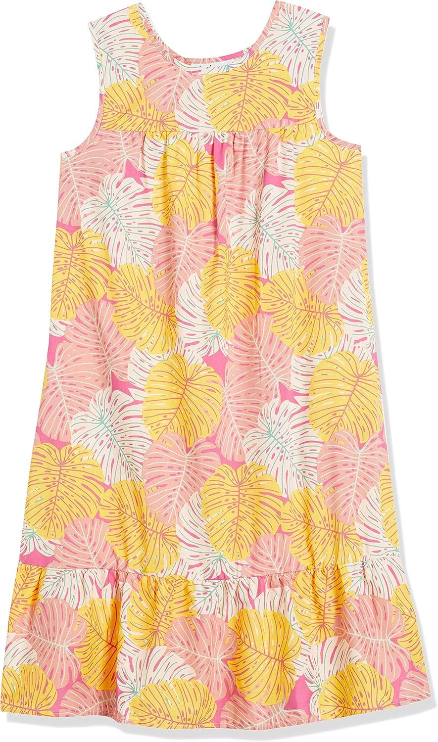 imageAmeriMark Womens Breezy Casual Sundress Beach Coverup Sleeveless with Side PocketPalms