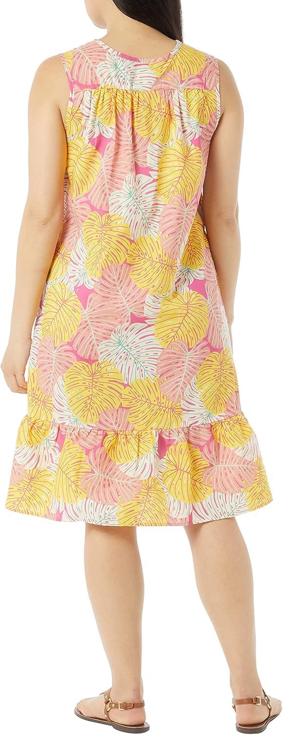 imageAmeriMark Womens Breezy Casual Sundress Beach Coverup Sleeveless with Side PocketPalms