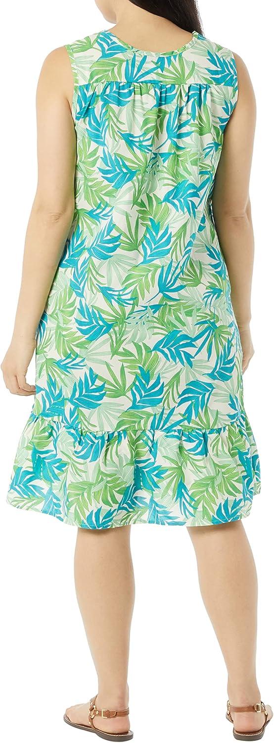 imageAmeriMark Womens Breezy Casual Sundress Beach Coverup Sleeveless with Side PocketTropical