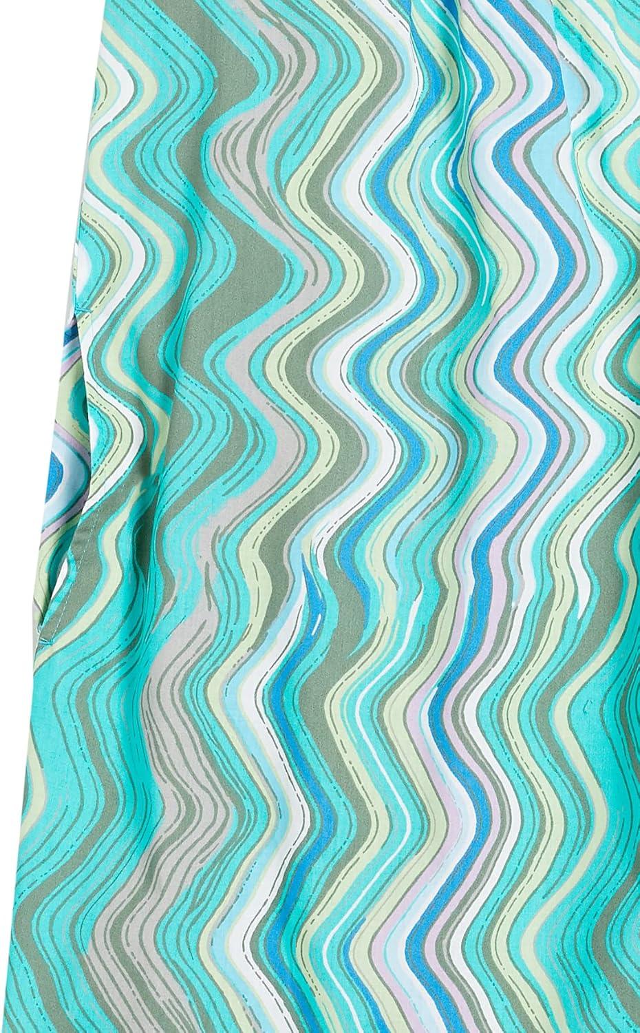 imageAmeriMark Womens Breezy Casual Sundress Beach Coverup Sleeveless with Side PocketWave Stripe