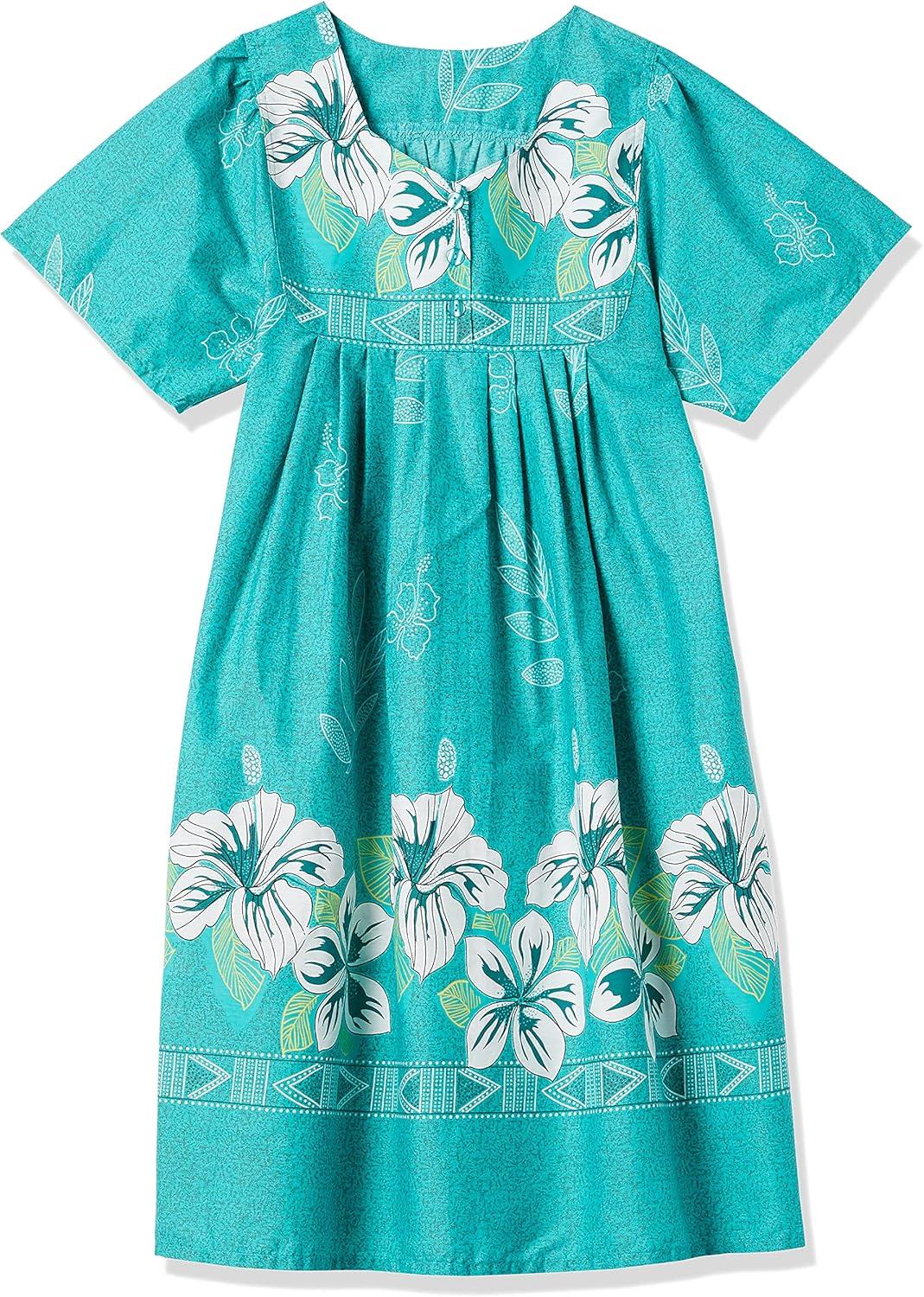 imageAmeriMark Womens Patio Dress Lounger Floral Print Border Short Sleeve amp PocketsJade