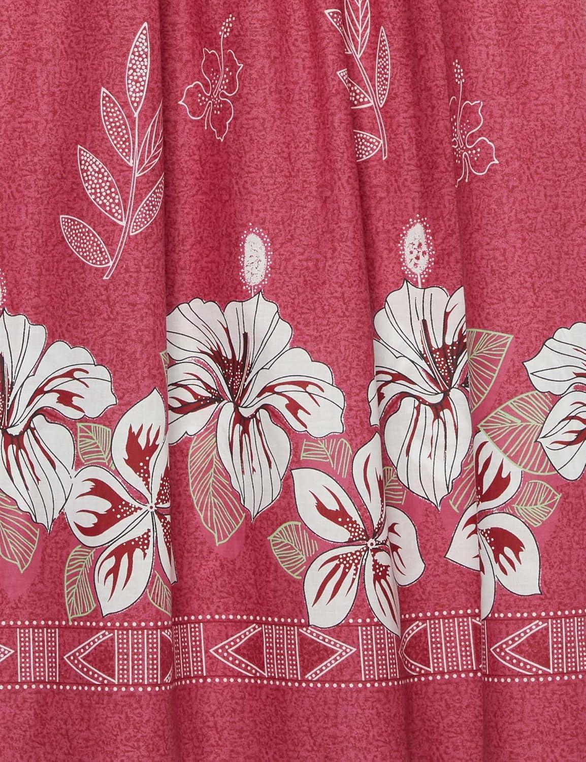 imageAmeriMark Womens Patio Dress Lounger Floral Print Border Short Sleeve amp PocketsPlumberry