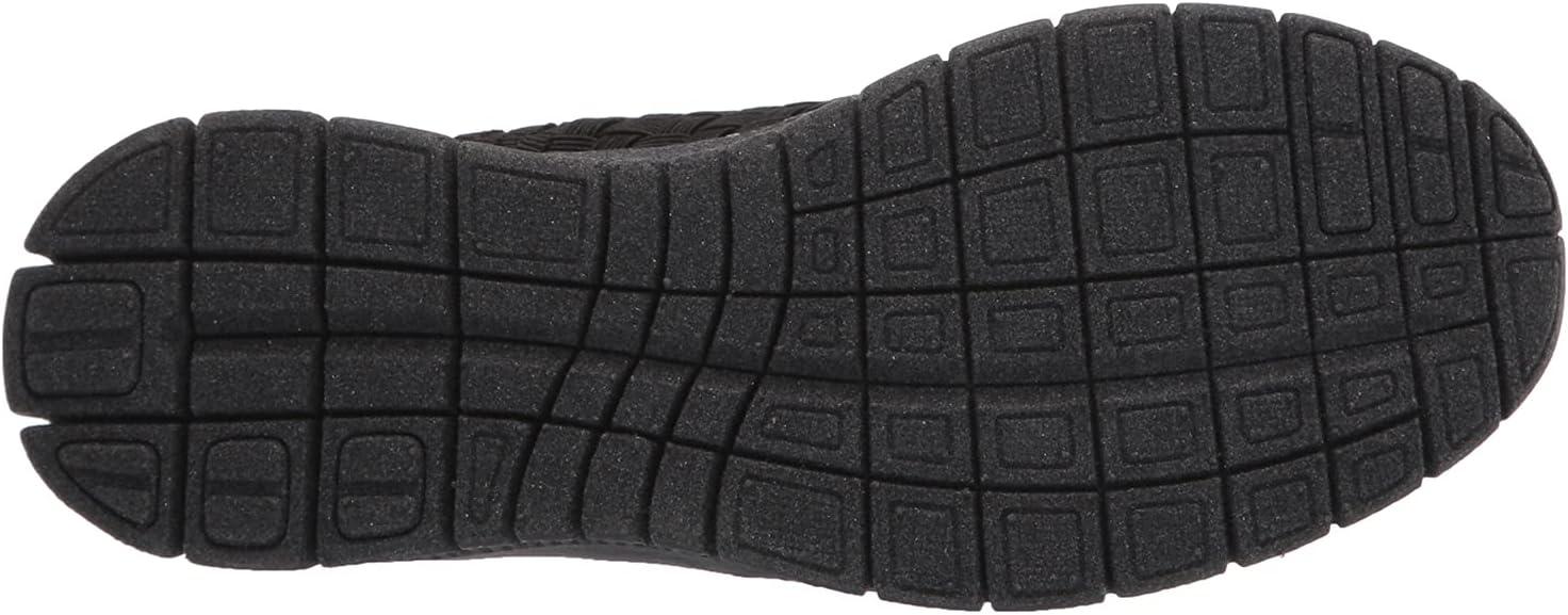 imageAmeriMark Womens Tori Woven SlipOn Stretch Walking Shoe Ladies Cushioned Insole Flexible Mesh Athletic Tennis SneakerBlack