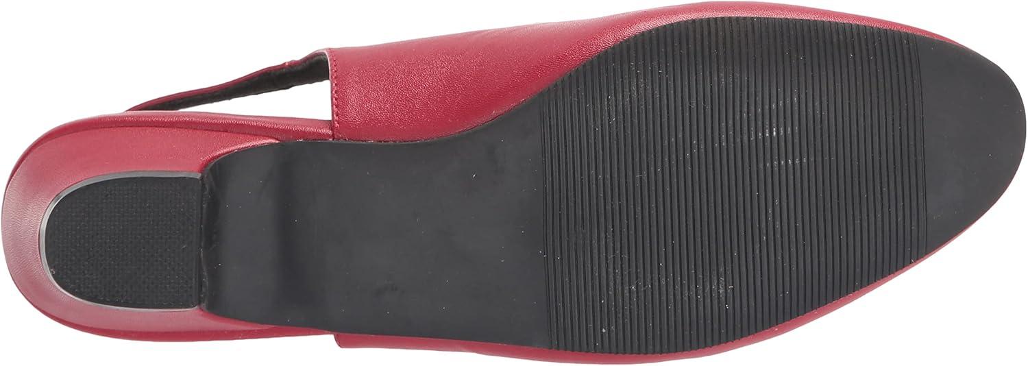 imageAngelSteps Womens Adult Delia Pumps Dress Shoes Low Heel SlingbackRed
