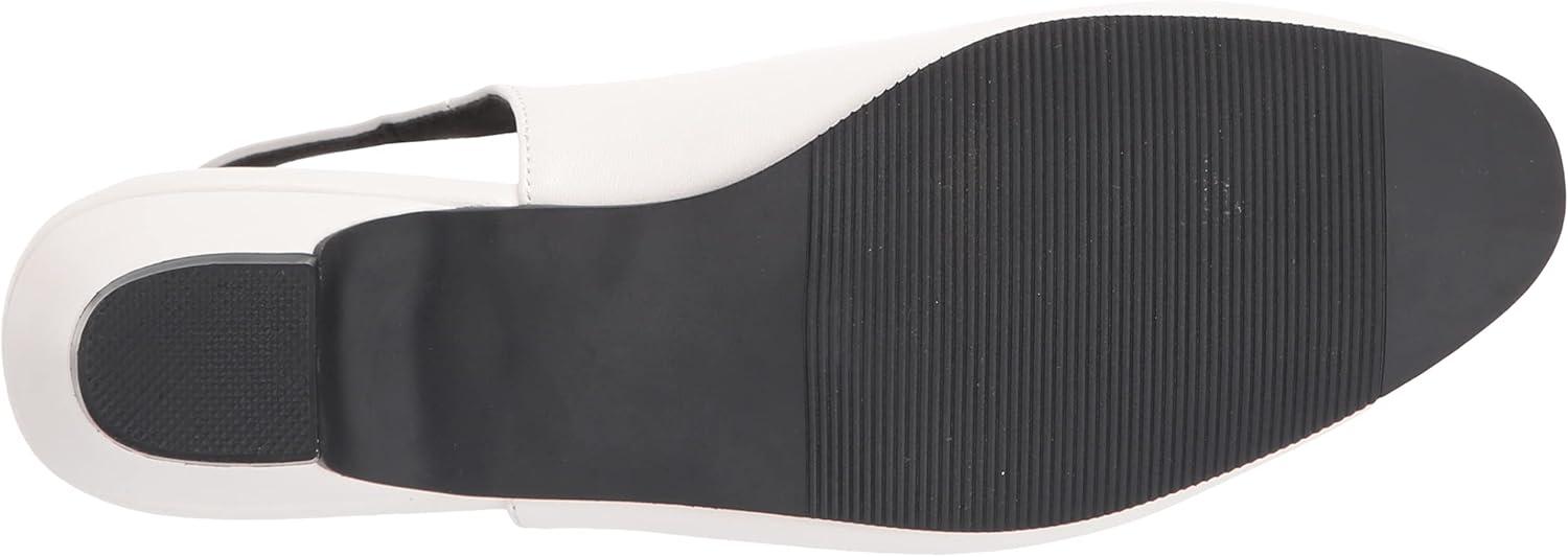 imageAngelSteps Womens Adult Delia Pumps Dress Shoes Low Heel SlingbackWhite