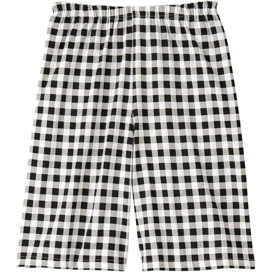 imageAmeriMark Womens Full Elastic Waist Athletic Bermuda Shorts Ladies 100 Cotton PullOn Golf Shorts with PocketsPrint