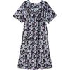 Black/Violet Floral