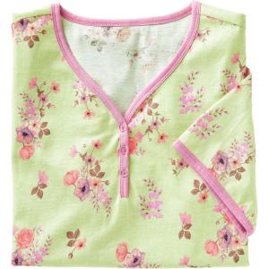 AmeriMark Print Knit PJ Sleepwear Two Piece Pajama Short Set for Women(Mint Floral)
