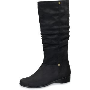 AmeriMark Women’s Ashley Calf Boots – Stylish, Comfortable, and Durable Footwear for All Seasons(Black)