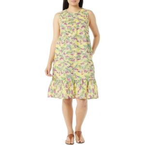AmeriMark Womens Breezy Casual Sundress Beach Coverup Sleeveless with Side Pocket(Flamingos)