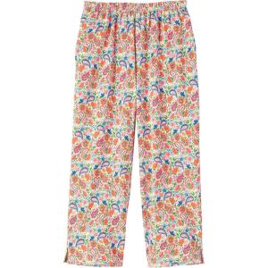 AmeriMark Women’s Capri Pants – Full Elastic Waist Pedal Pushers – Ladies 100% Cotton Pull-On Cropped Pants – Side Pockets(Multi)