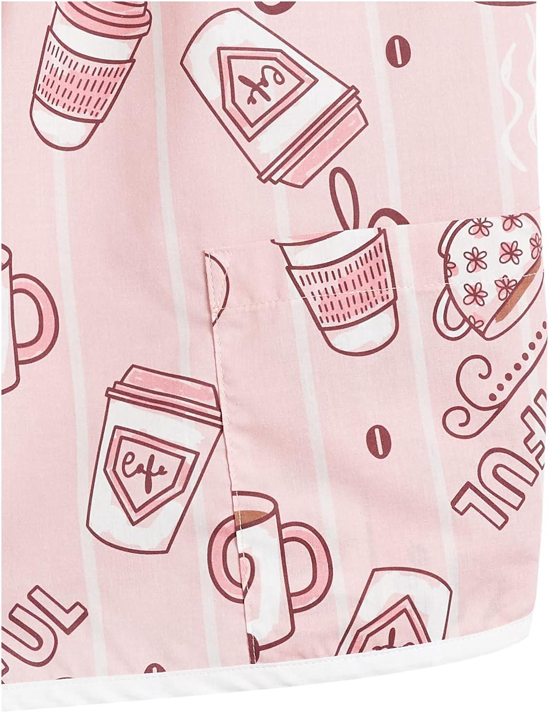 imageAmeriMark EasyCare Snap Front Cobbler Aprons Vest with Two Patch PocketsCoffee