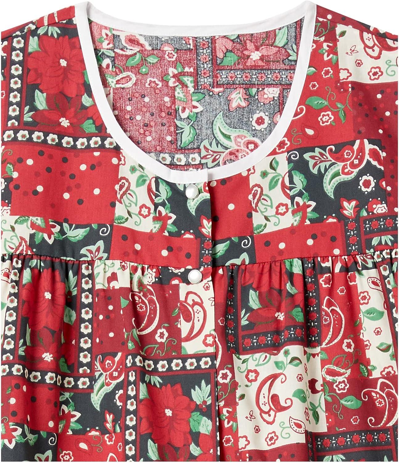 imageAmeriMark EasyCare Snap Front Cobbler Aprons Vest with Two Patch PocketsRed Patch