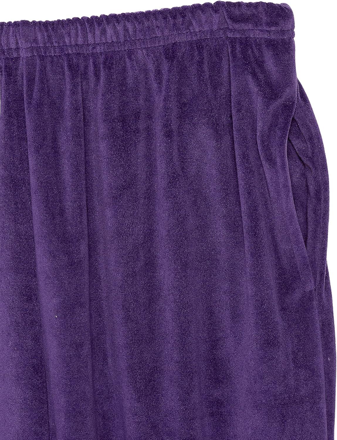 imageAmeriMark Women Velour Rhinestone Sweatsuit Set Ladies 2Piece Tracksuit ZipUp Jacket Elastic Waist Pants Athletic OutfitPurple