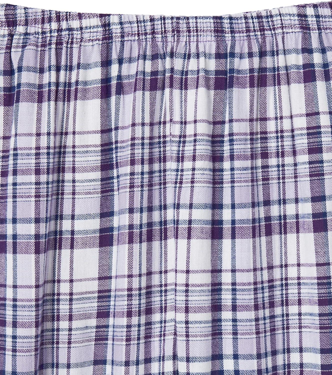 imageAmeriMark Womens 2Piece Flannel Pajama Set Nightwear for Sleeping Long Sleeve Cotton Loungewear Top and PJ Pants SleepwearConcord