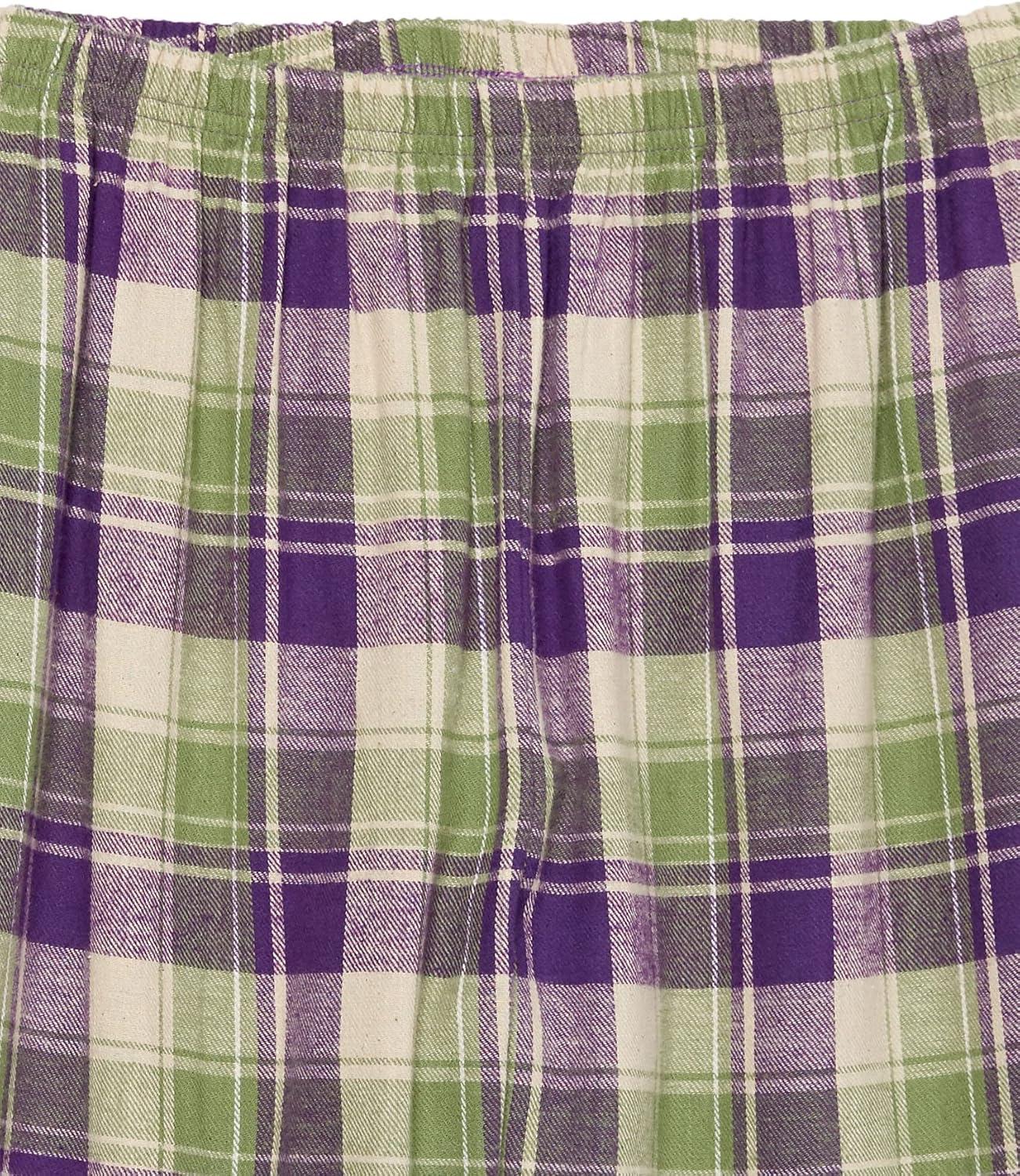 imageAmeriMark Womens 2Piece Flannel Pajama Set Nightwear for Sleeping Long Sleeve Cotton Loungewear Top and PJ Pants SleepwearViolet