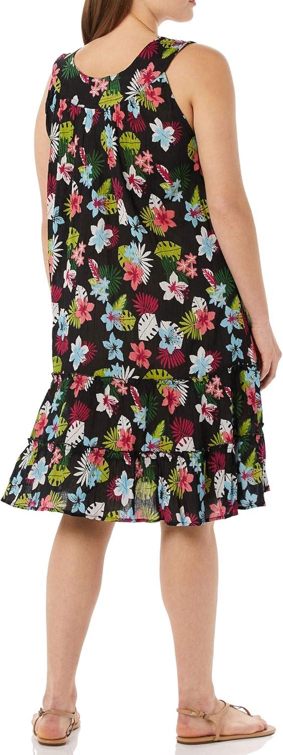 imageAnthony Richards Womens Crinkle Gauze Sun Dress 100 Cotton Sleeveless DressTropical