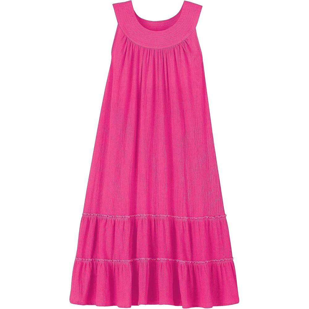 imageAnthony Richards Womens Crinkle Gauze Sun Dress 100 Cotton Sleeveless DressOrchid