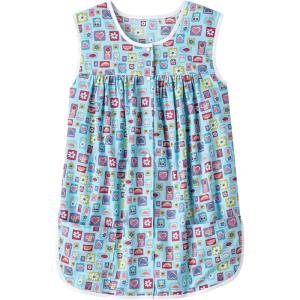 AmeriMark Easy-Care Snap Front Cobbler Aprons Vest with Two Patch Pockets(Multi Patches)
