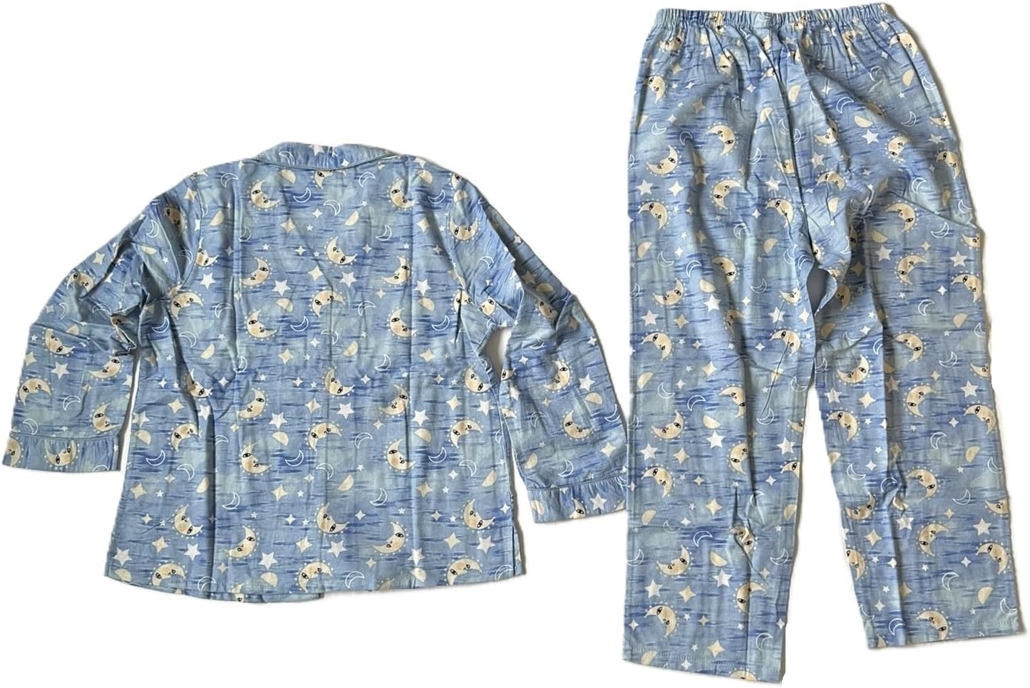image:imageAmeriMark Cozee Corner Printed Flannel Pajama SetMoonStars