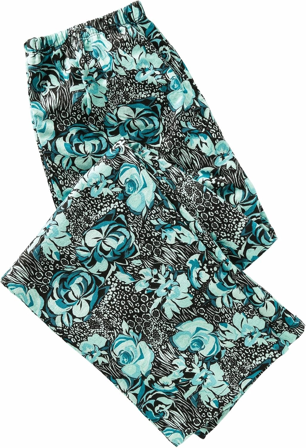 image:imageAmeriMark Cozee Corner Printed Flannel Pajama SetTeal Floral