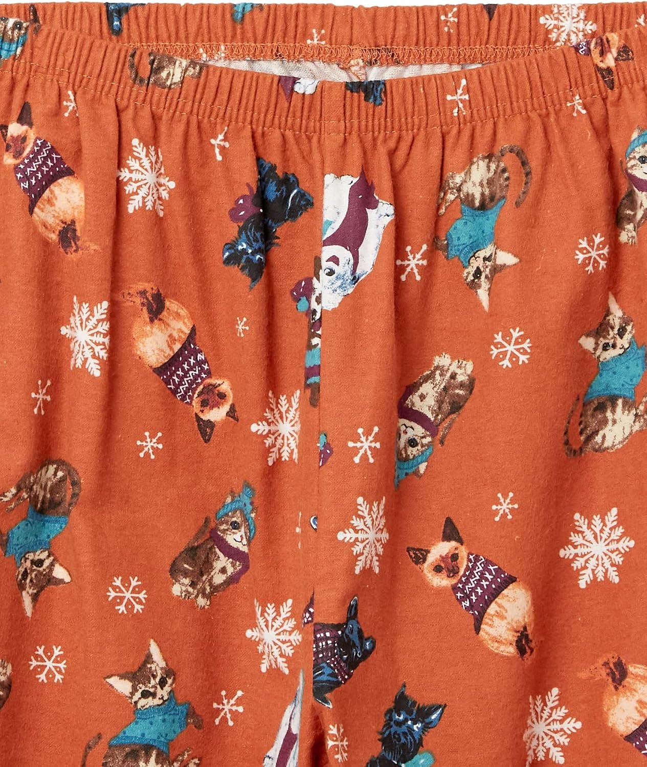 image:imageAmeriMark Womens 2Piece Flannel Pajama SetDogsCats