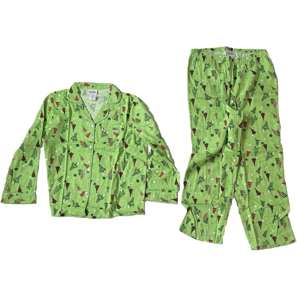 image:imageAmeriMark Cozee Corner Printed Flannel Pajama SetHoliday