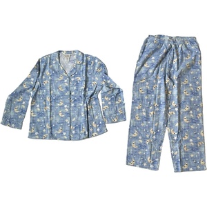 AmeriMark Cozee Corner Printed Flannel Pajama Set(Moon/Stars)
