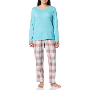 AmeriMark Women’s 2-Piece Flannel Pajama Set(Teal)